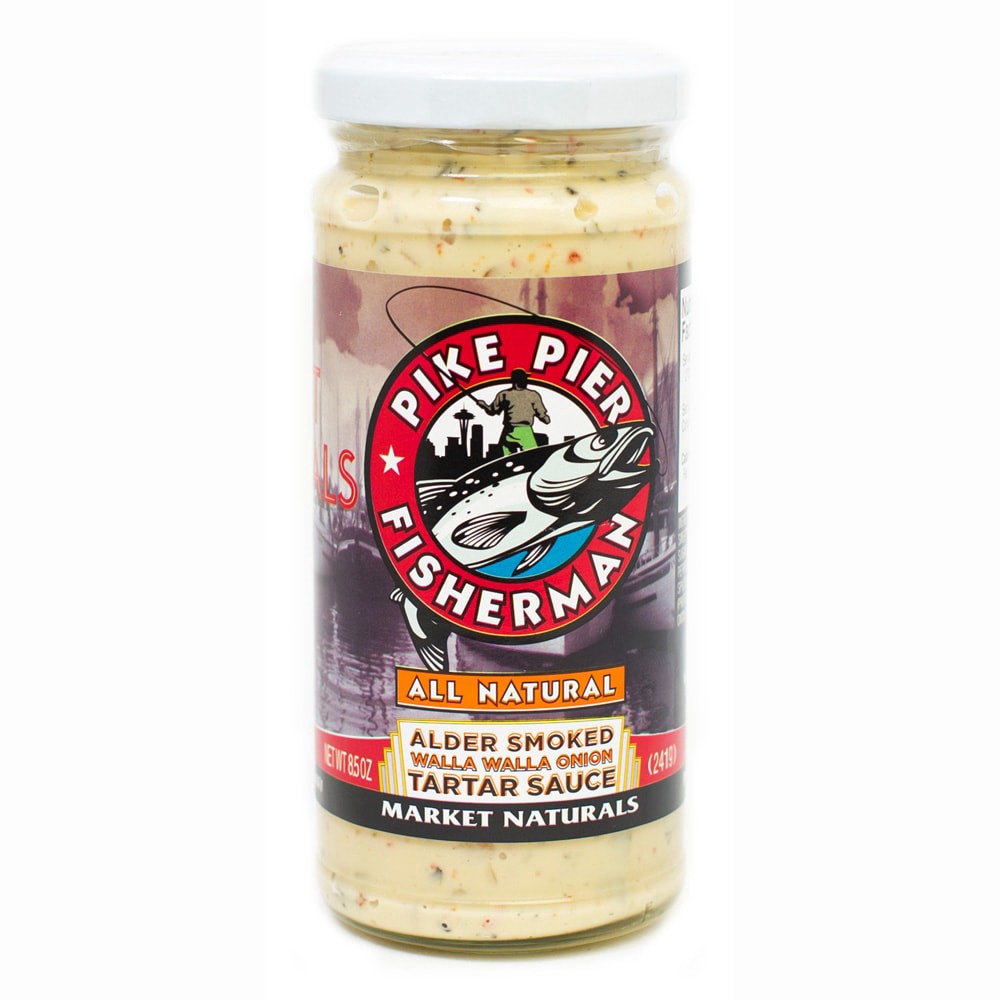 slide 1 of 2, Pike Pier Fisherman Alder Smoked Walla Walla Onion Tartar Suace, 8.5 oz
