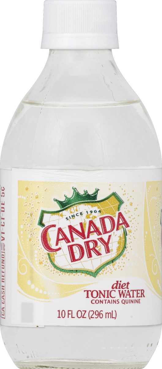 slide 3 of 4, Canada Dry Diet Canada Dry Tonic Water, 10 fl oz glass bottles, 6 pack, 60 fl oz