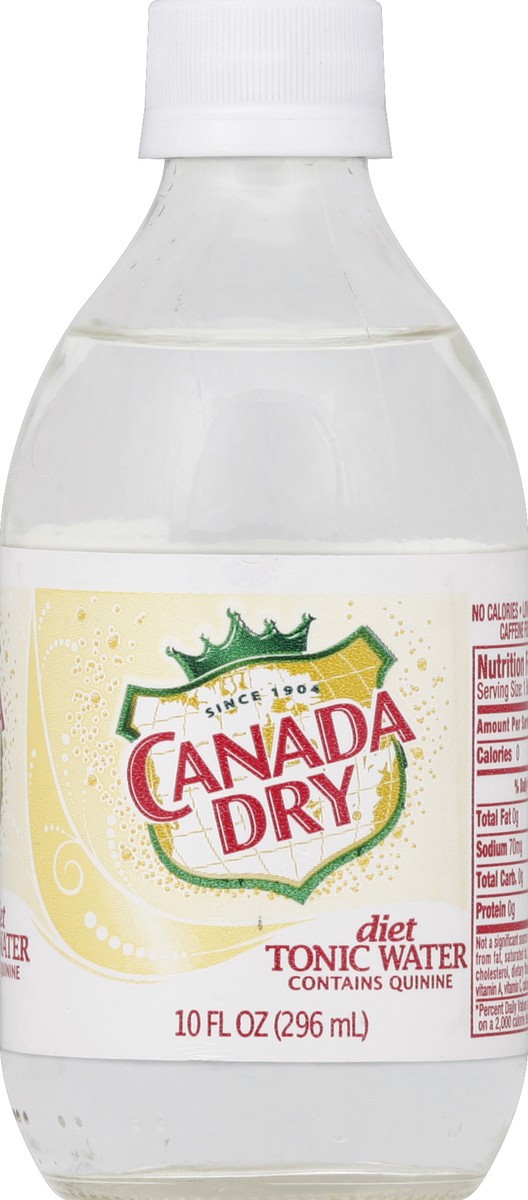 slide 4 of 4, Canada Dry Diet Canada Dry Tonic Water, 10 fl oz glass bottles, 6 pack, 60 fl oz