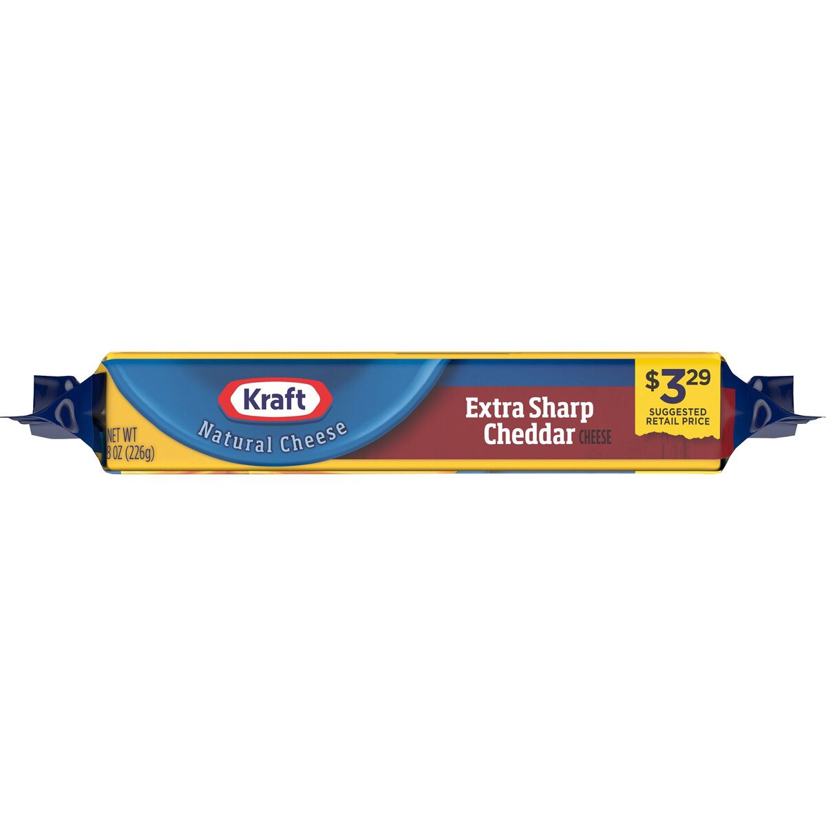 slide 5 of 8, Kraft Extra Sharp Cheddar Cheese, 8 oz Block, 8 oz