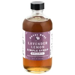 Royal Rose Lavender Lemon Simple Syrup - 8 oz