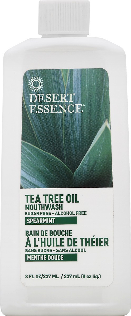 slide 5 of 9, Desert Essence Tea Tree Oil Sugar Free Spearmint Mouthwash 8 oz, 8 oz