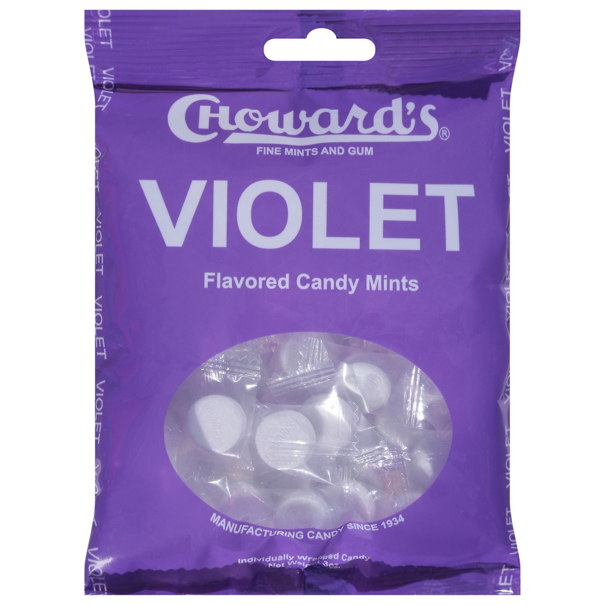 slide 1 of 13, C. Howard's Violet Candy Mints 3 oz, 3 oz
