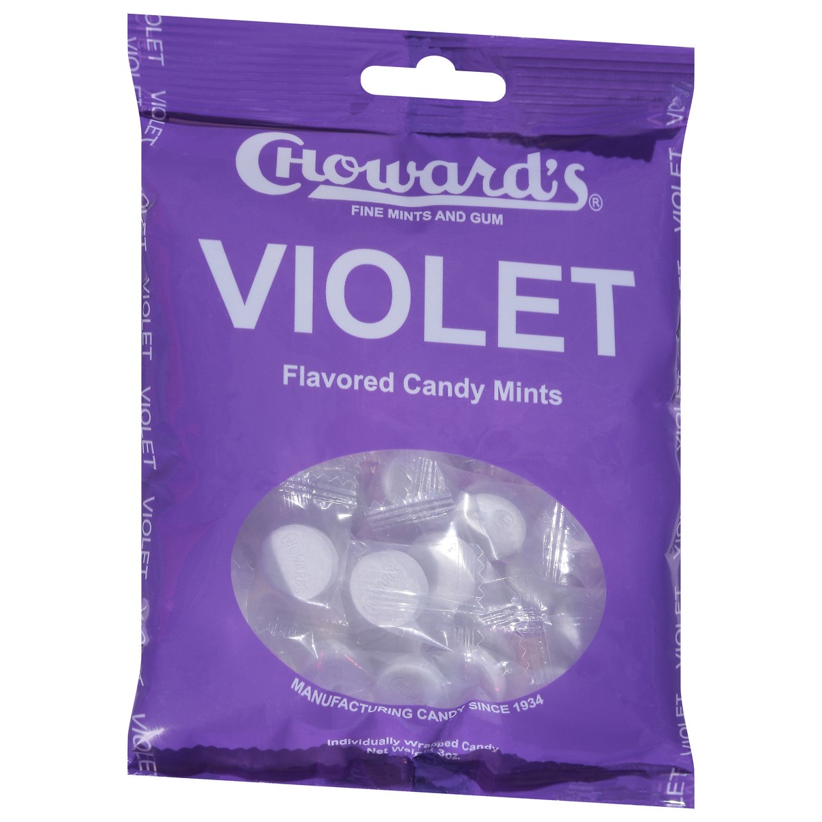 slide 10 of 13, C. Howard's Violet Candy Mints 3 oz, 3 oz