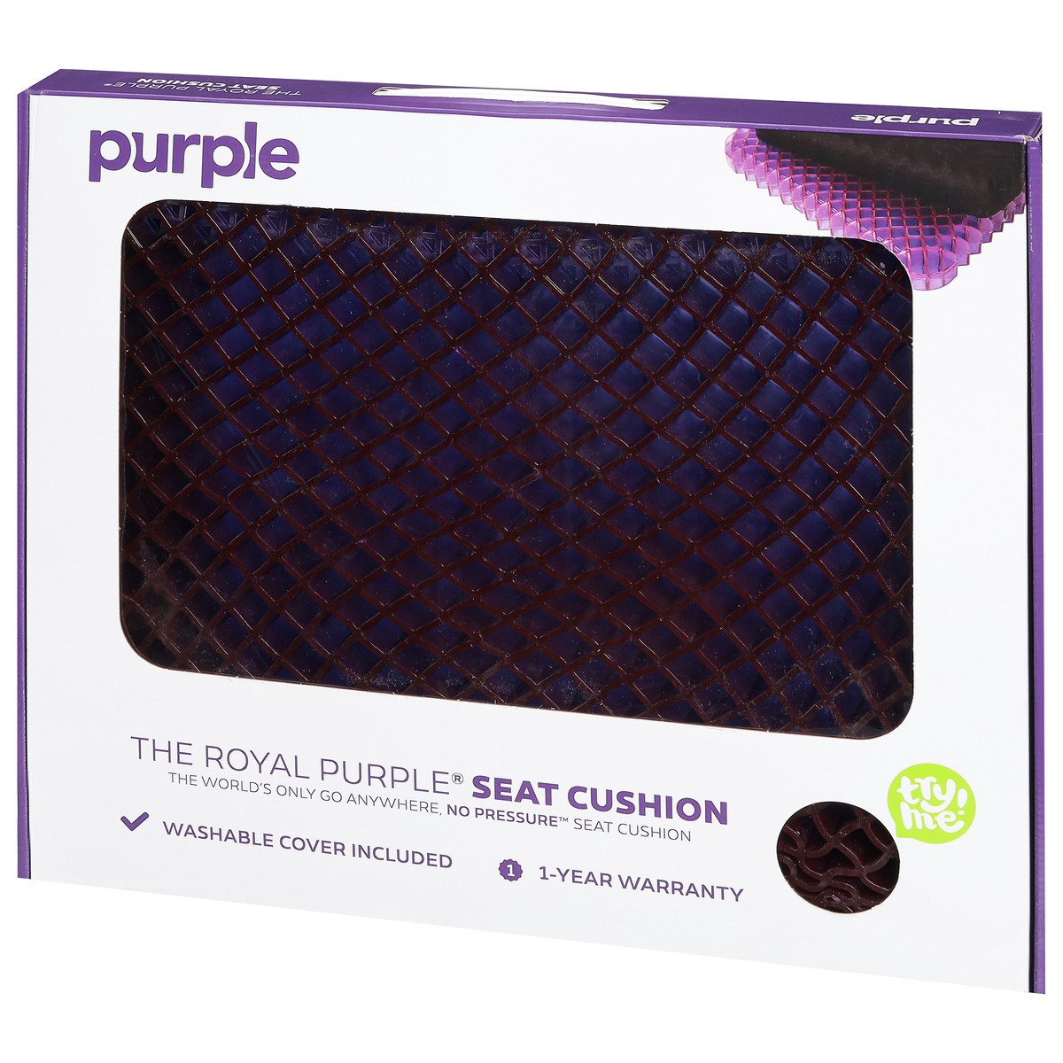 slide 2 of 11, Purple Seat Cushion 1 ea, 1 ct