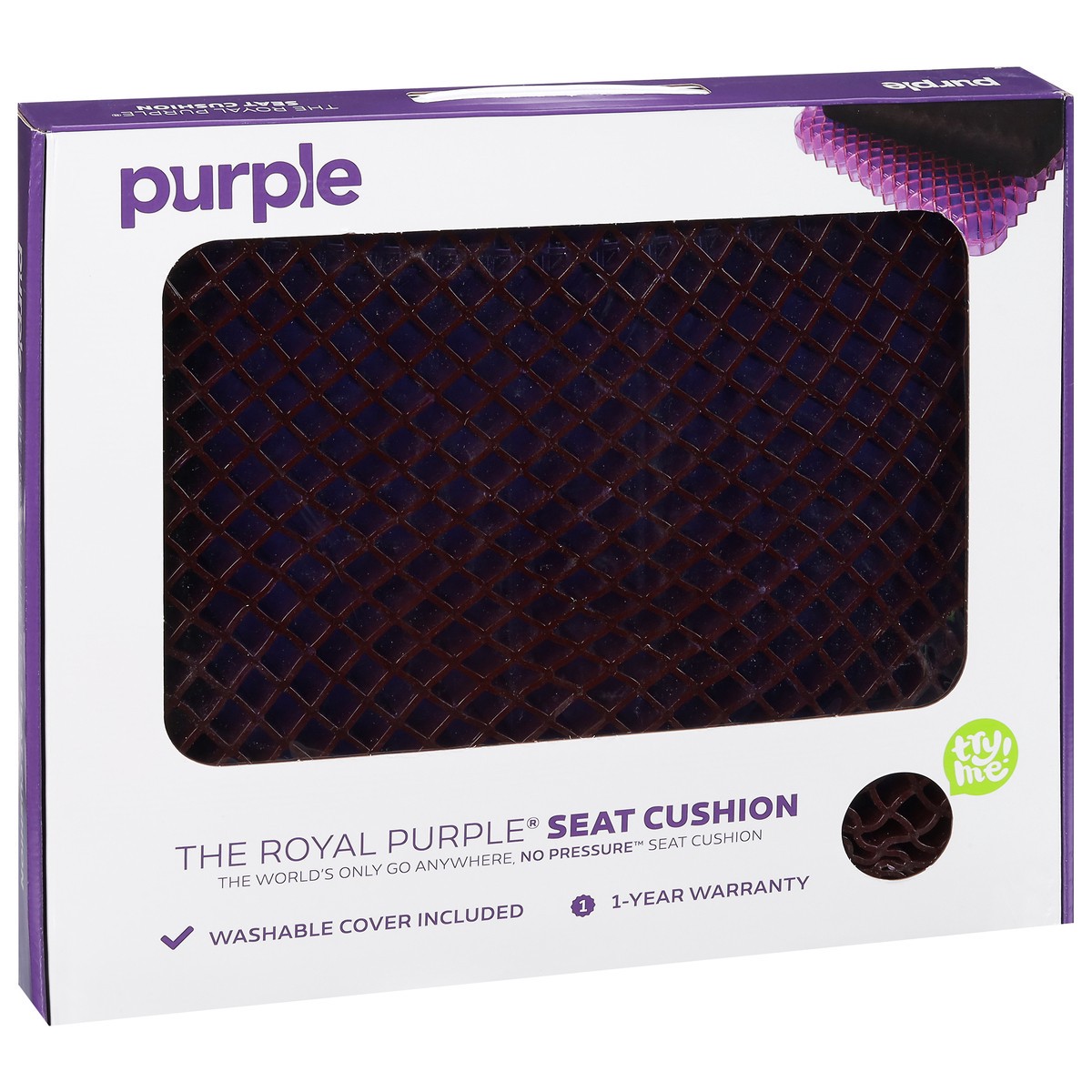 slide 9 of 11, Purple Seat Cushion 1 ea, 1 ct