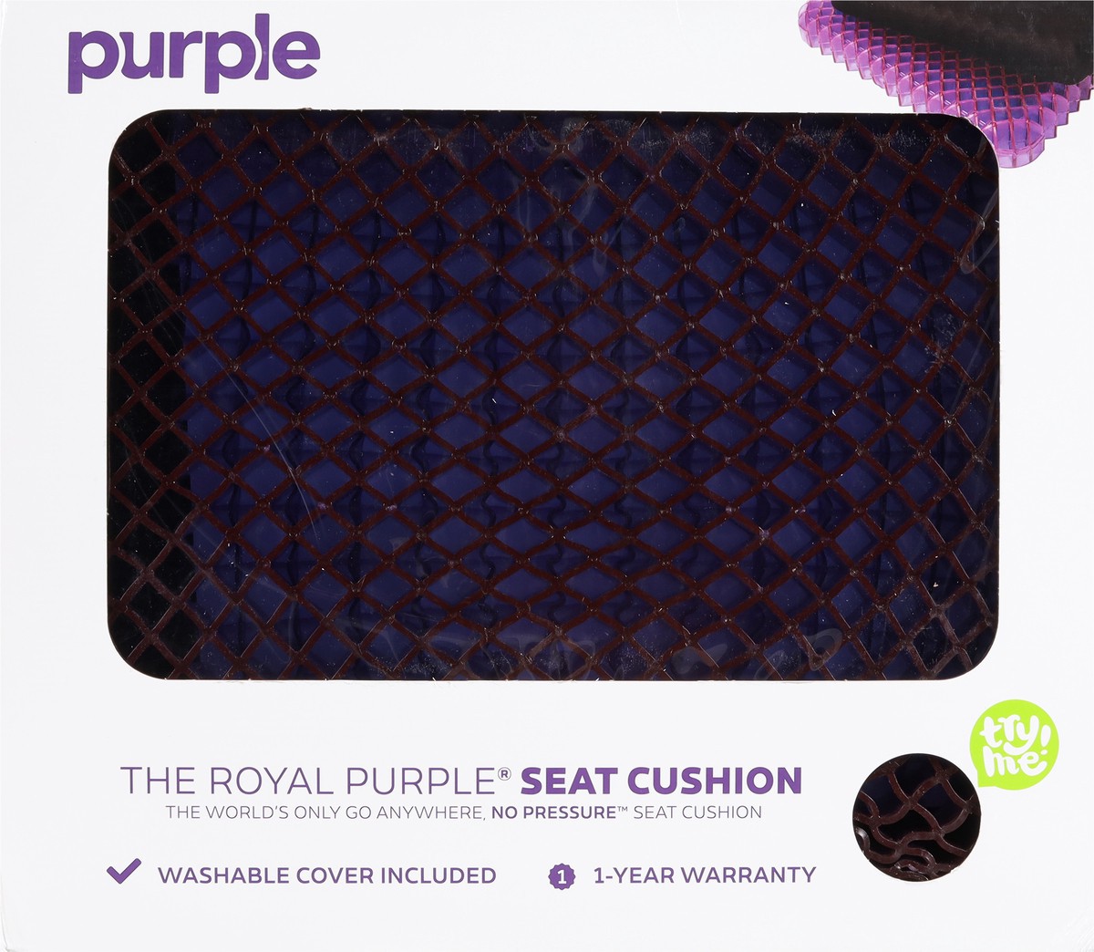 slide 10 of 11, Purple Seat Cushion 1 ea, 1 ct