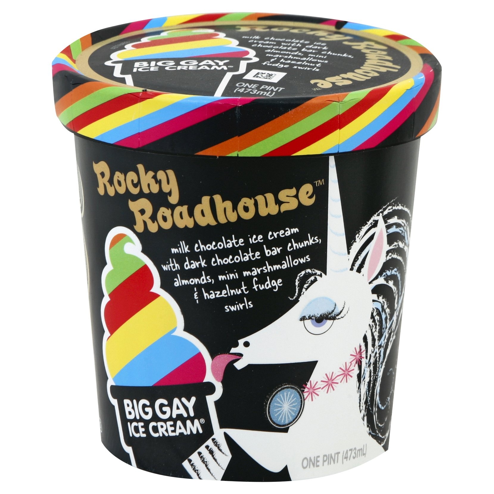 slide 1 of 3, Big Gay Ice Cream Rocky Roadhouse, 16 oz