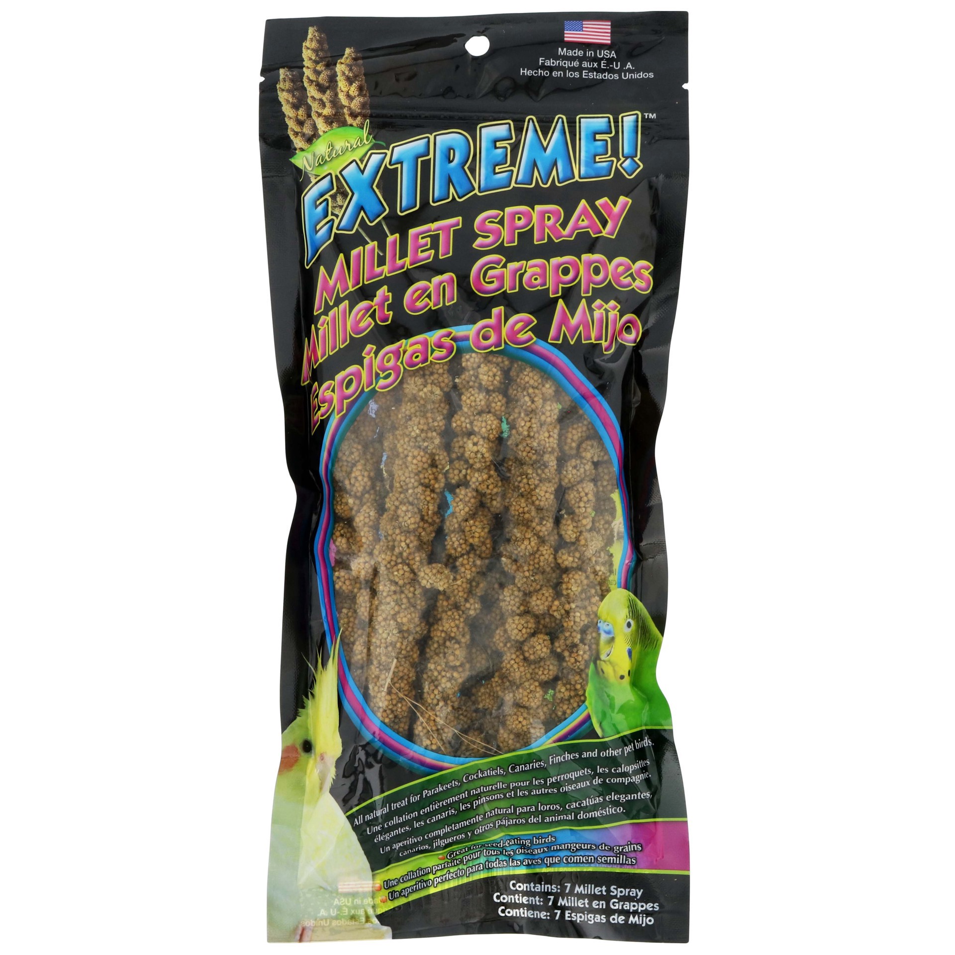 slide 1 of 1, Brown's Browns Extreme! Pet Treat Natural Millet Spray Pouch - 7 Count, 7 ct