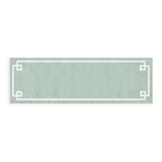 slide 1 of 6, Madison Park Evan Bath Rug - Seafoam, 24 in x 72 in