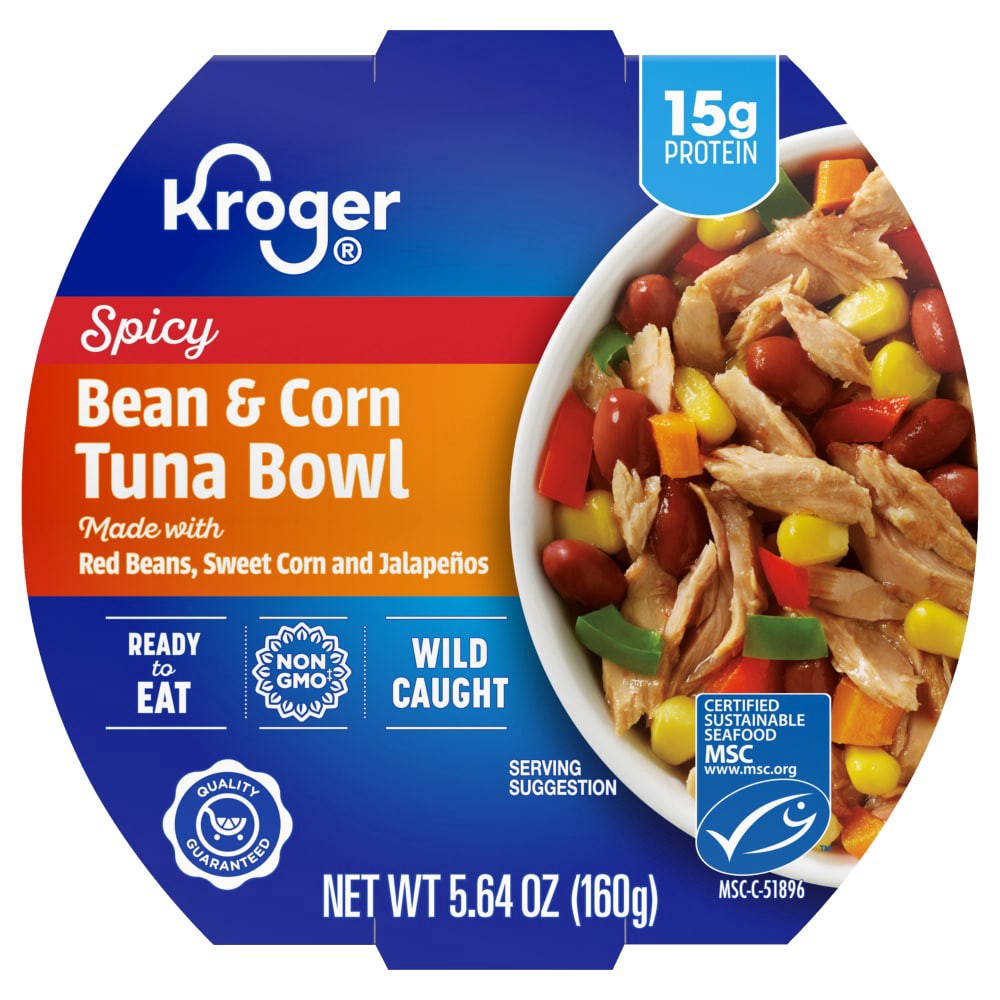 slide 4 of 4, Kroger® Spicy Bean & Corn Tuna Bowl, 5.64 oz