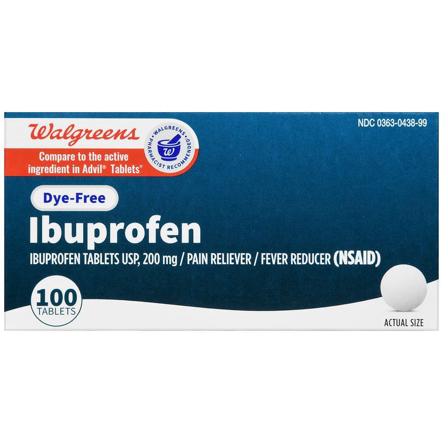 slide 2 of 5, Walgreens Dye-Free Ibuprofen Tablets 200Mg, 100 ct
