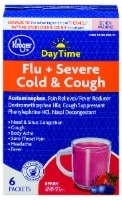 slide 1 of 1, Kroger Daytime Severe Cold And Flu Berry Powder, 6 ct