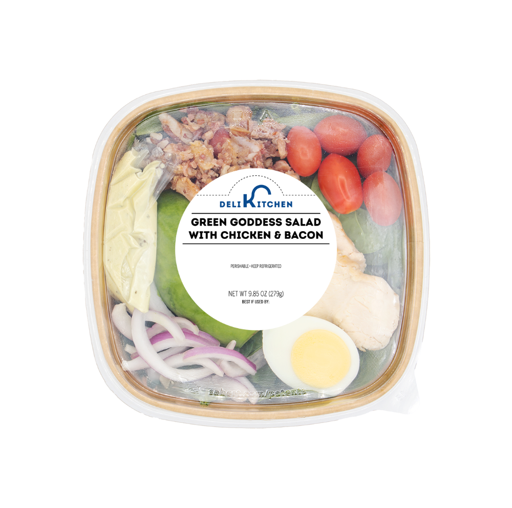 slide 1 of 1, Deli Ktichen Green Goddess Salad With Chicken & Bacon, 9.85 oz