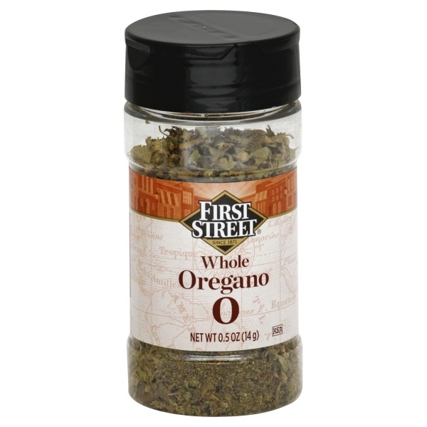 slide 1 of 1, First Street Whole Oregano, 0.5 oz