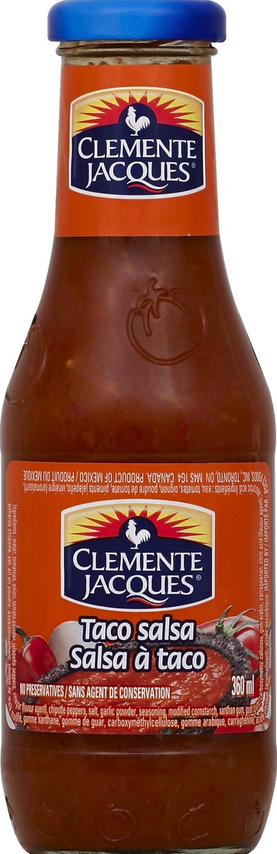 slide 2 of 2, Clemente Jacques Taco Salsa, 12 oz