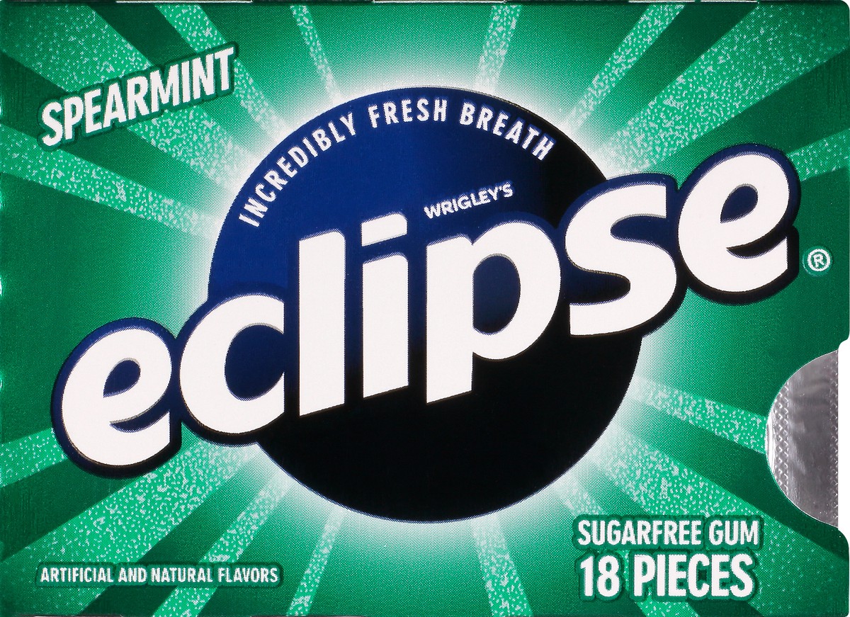 slide 6 of 9, Eclipse Sugar Free Spearmint Gum 18 ea, 18 ct