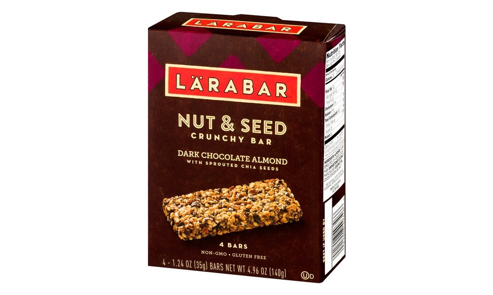 slide 2 of 3, LÄRABAR Dark Chocolate Almond Nut & Seed Crunchy Bar, 4.96 oz