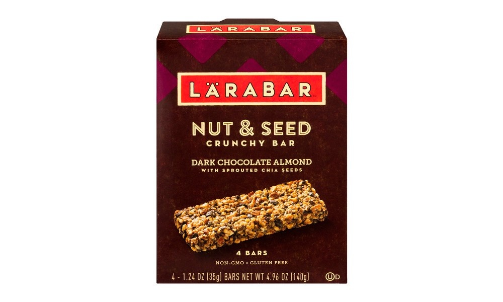 slide 3 of 3, LÄRABAR Dark Chocolate Almond Nut & Seed Crunchy Bar, 4.96 oz