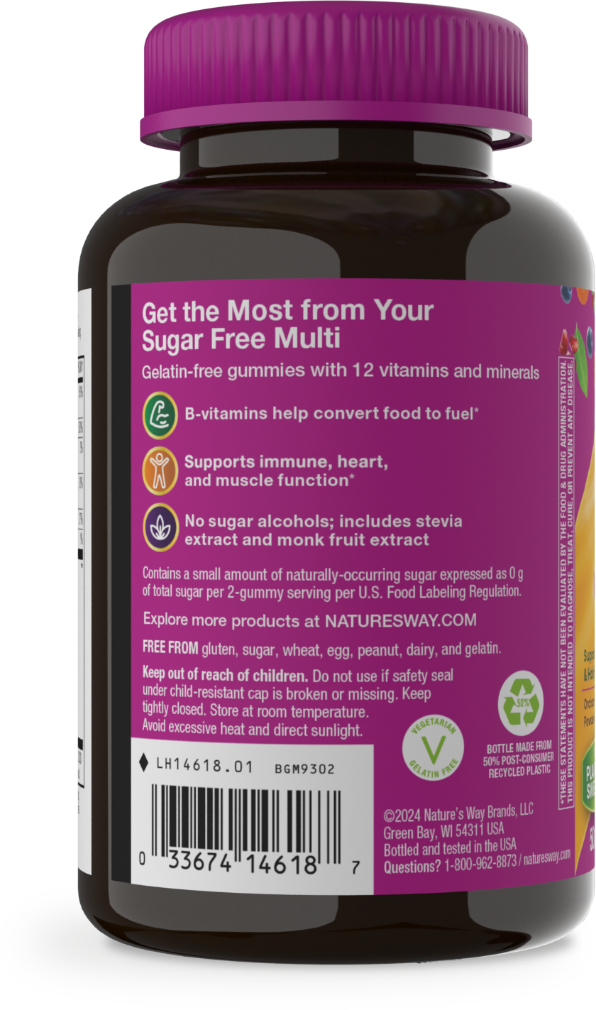 slide 3 of 4, Nature's Way Alive! Zero Sugar Strawberry Flavored 50 mg Women's Gummy Multivitamin 50 Gummies, 50 ct