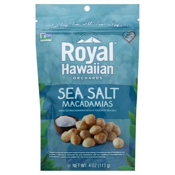 slide 1 of 1, Royal Hawaiian Orchards Sea Salt Macadamias, 5 oz