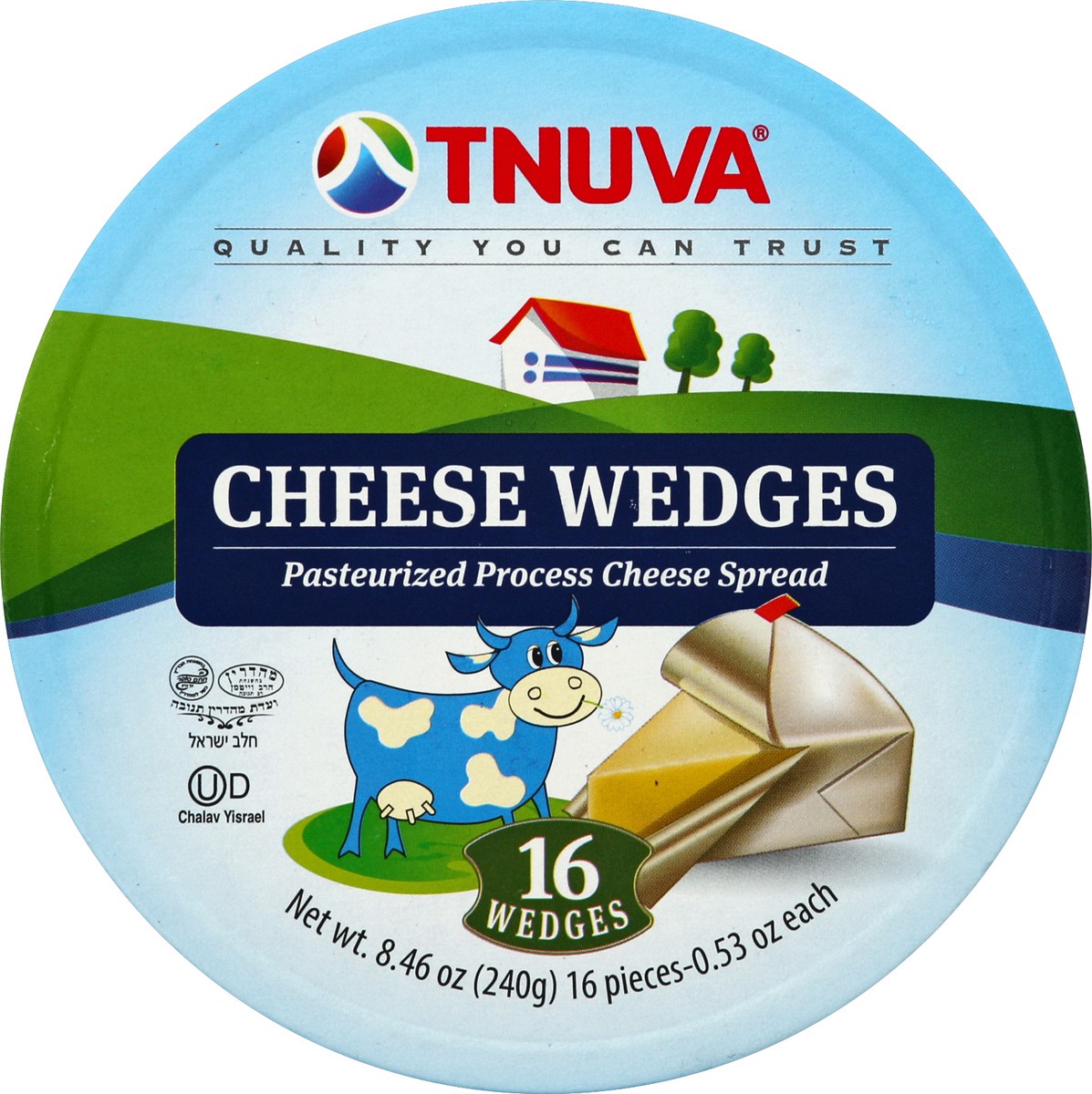 slide 2 of 3, Tnuva Cheese Spread Pasteurized Process Wedges, 8.46 oz