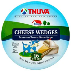 Tnuva Cheese Spread Pasteurized Process Wedges