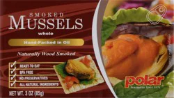 MW Polar Smoked Whole Mussels 3 oz