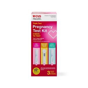 slide 1 of 1, CVS Health Triple Test Pregnancy Test, 3 ct