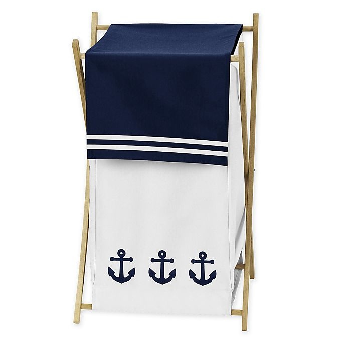 slide 1 of 1, Sweet Jojo Designs Anchors Away Hamper, 1 ct