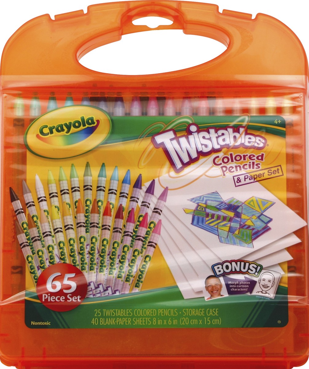 slide 1 of 2, Crayola Colored Pencils & Paper Set 1 ea, 1 ct