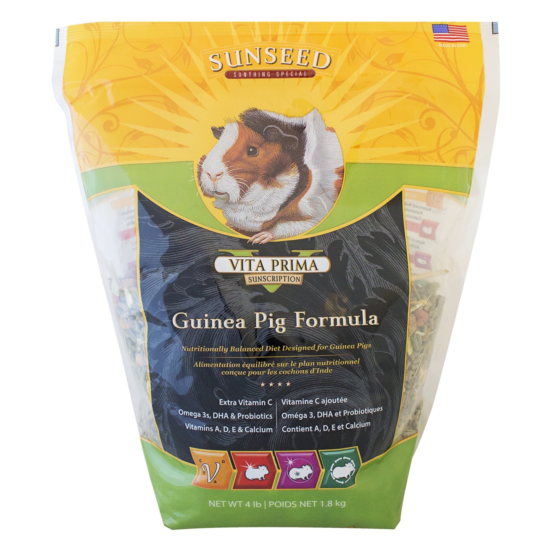 slide 1 of 1, Sunseed Vita Prima Sunscription Guinea Pig Food, 4 lb