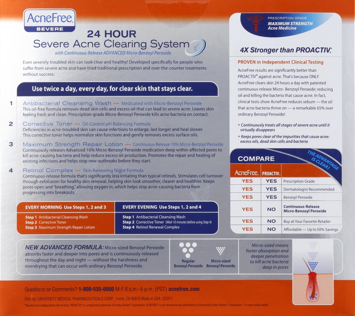 slide 5 of 7, AcneFree Acne Clearing System 4 ea, 4 ct