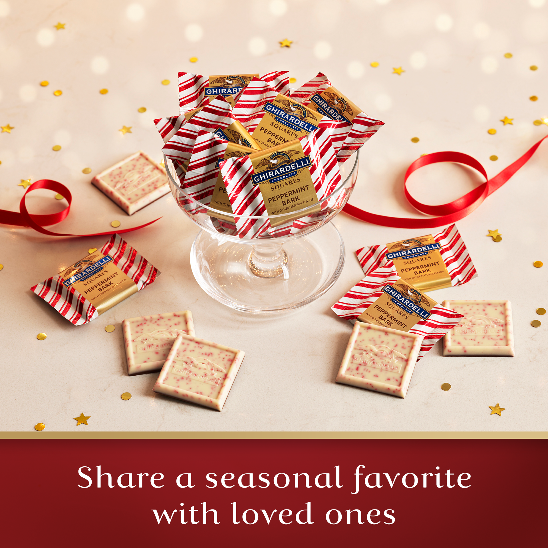 slide 6 of 9, Ghirardelli Holiday Chocolate Assortment Squares, 14.8 oz