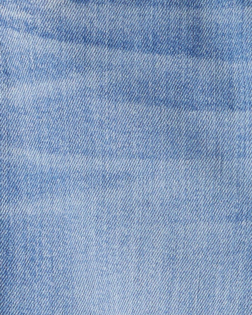 slide 2 of 3, Oshkosh Girls Button-Front Straight Leg Jeans - Blue Blue 12, 1 ct