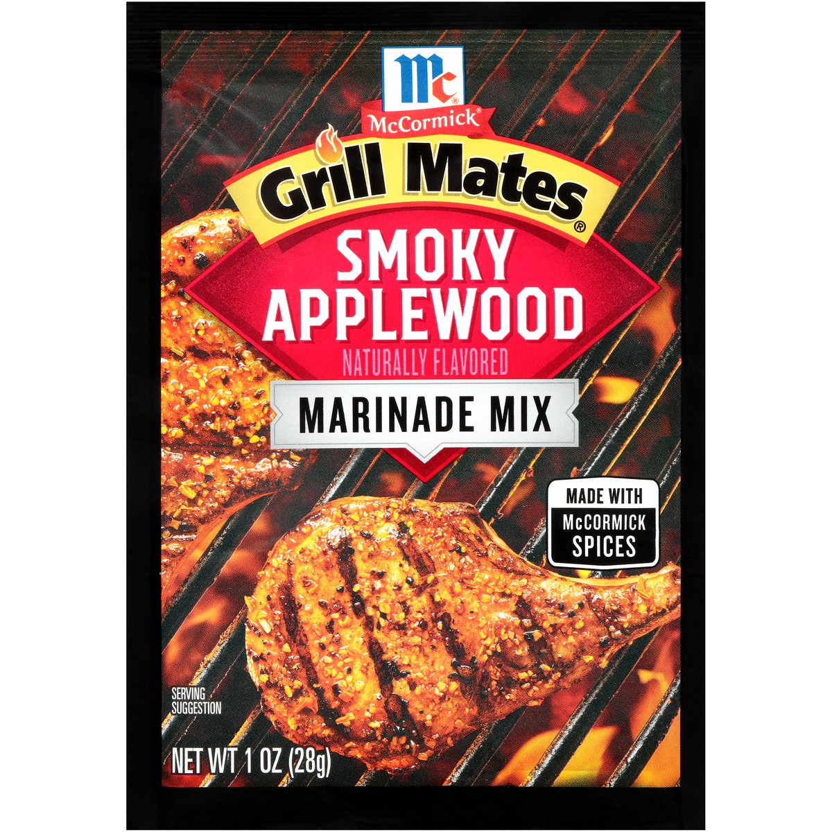 slide 6 of 10, McCormick Grill Mates Marinade Mix - Smoky Applewood, 1 oz