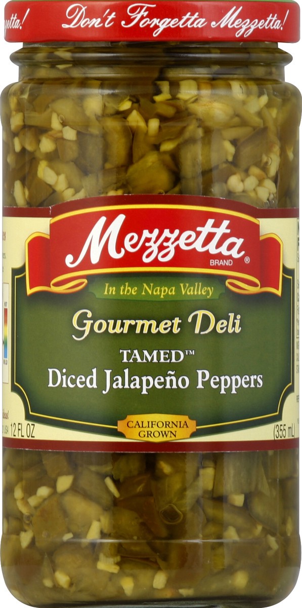 slide 2 of 2, Mezzetta Jalapeno Peppers, Diced, 12 oz