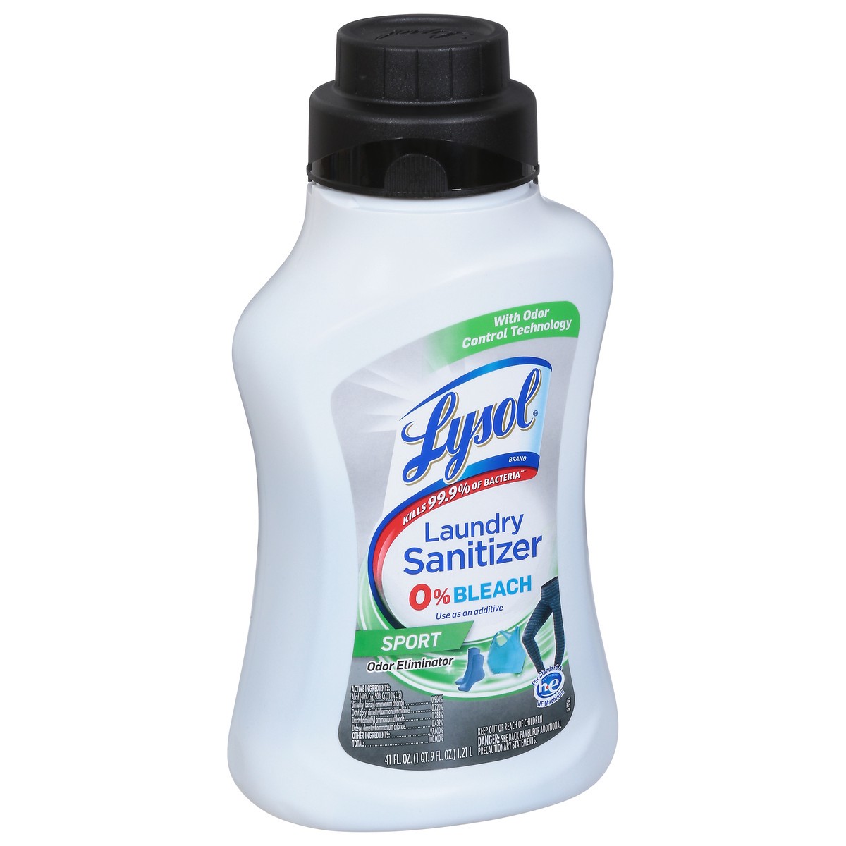 slide 8 of 9, Lysol Tough Odor Eliminator HE Laundry Sanitizer 41 fl oz, 41 fl oz