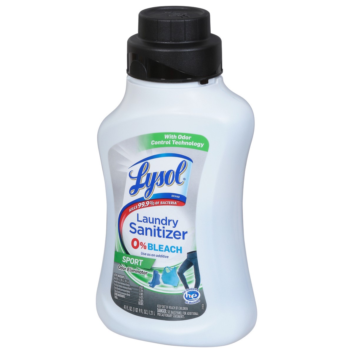slide 4 of 9, Lysol Tough Odor Eliminator HE Laundry Sanitizer 41 fl oz, 41 fl oz