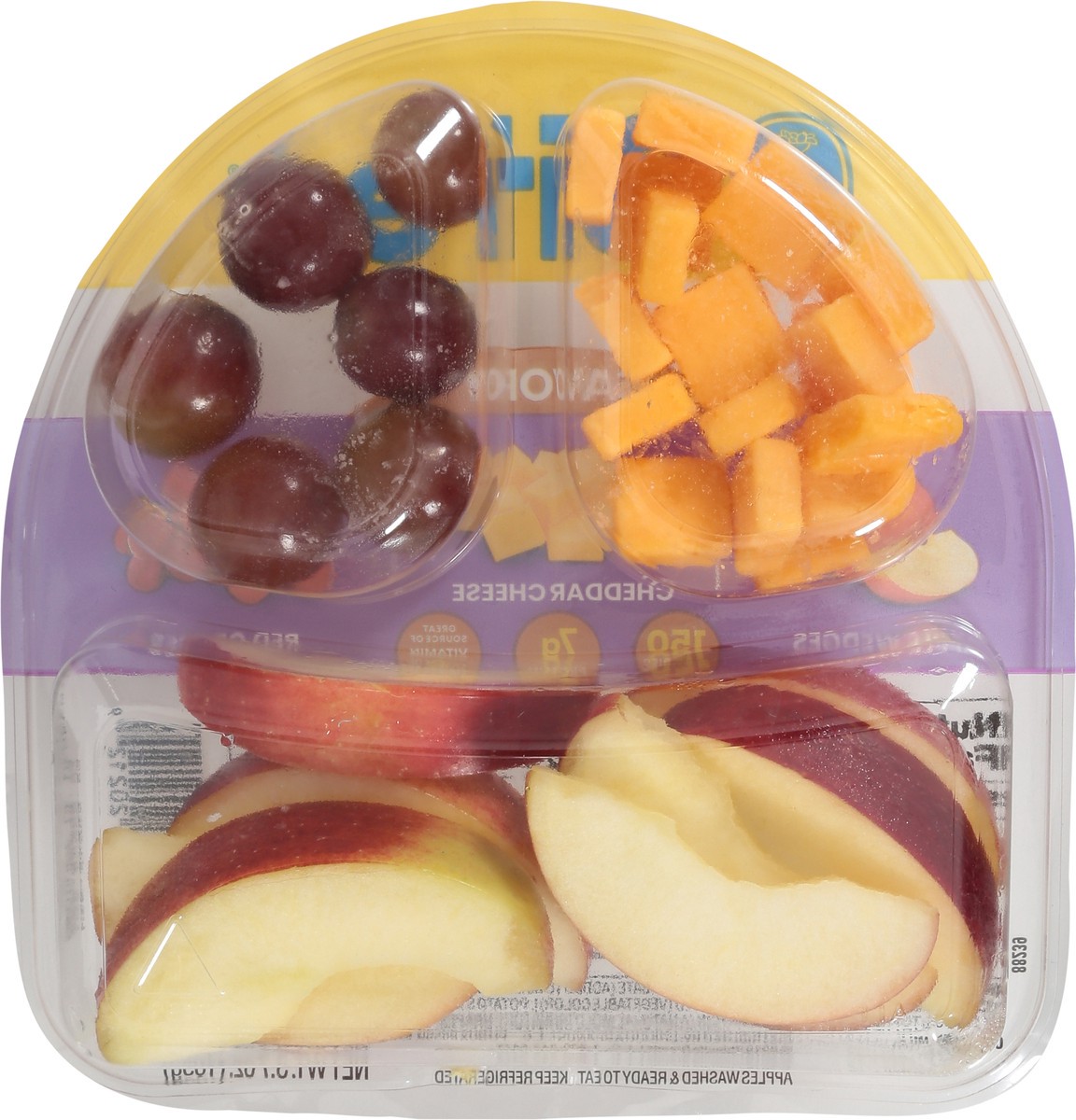 slide 7 of 9, Chiquita Bites Apples, Cheddar, And Grapes, 3.72 oz