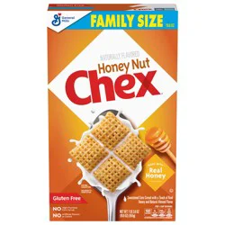 Honey Nut Chex Cereal, Gluten Free Breakfast Cereal, Made with Whole Grain, Family Size, 19.6 oz
