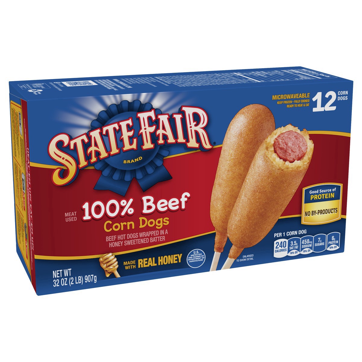 slide 7 of 9, State Fair Beef Corn Dogs, Frozen, 12 Count, 12 ct; 32 oz