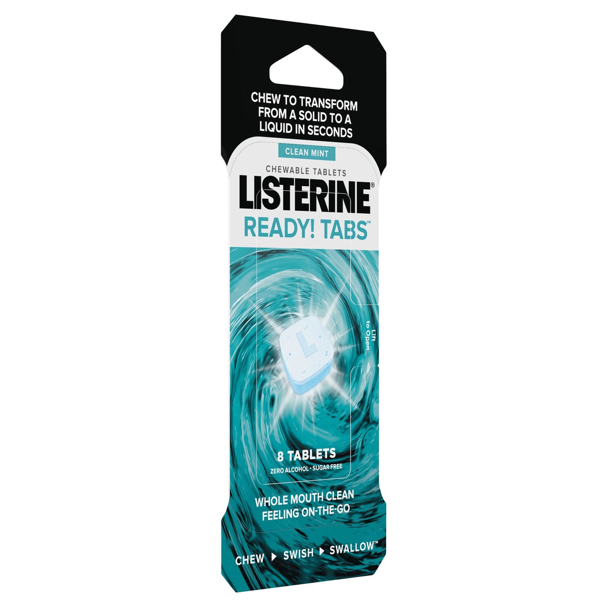 slide 5 of 5, Listerine Ready Tabs Clean Mint Chewable Tablets, 8 ct