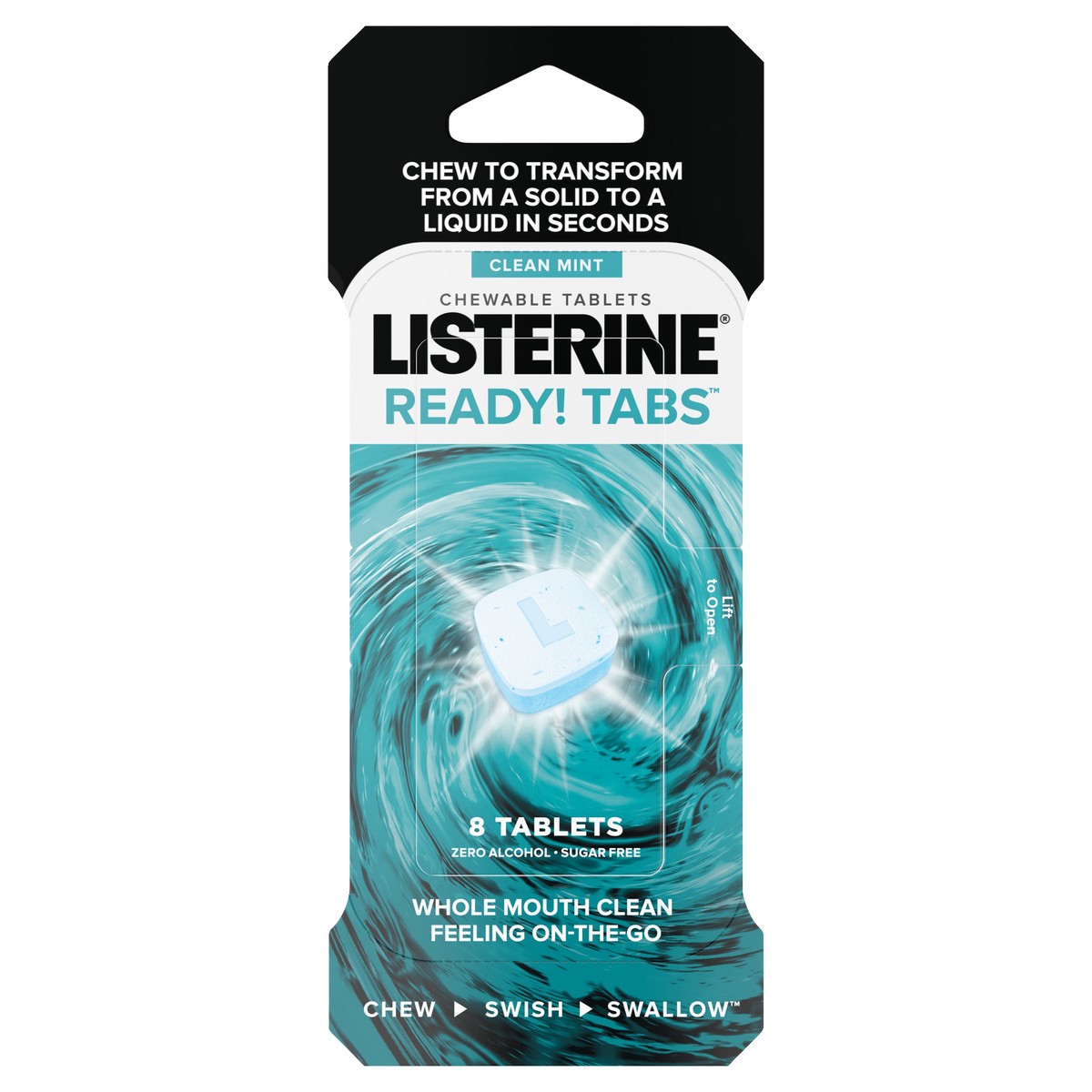 slide 3 of 5, Listerine Ready Tabs Clean Mint Chewable Tablets, 8 ct