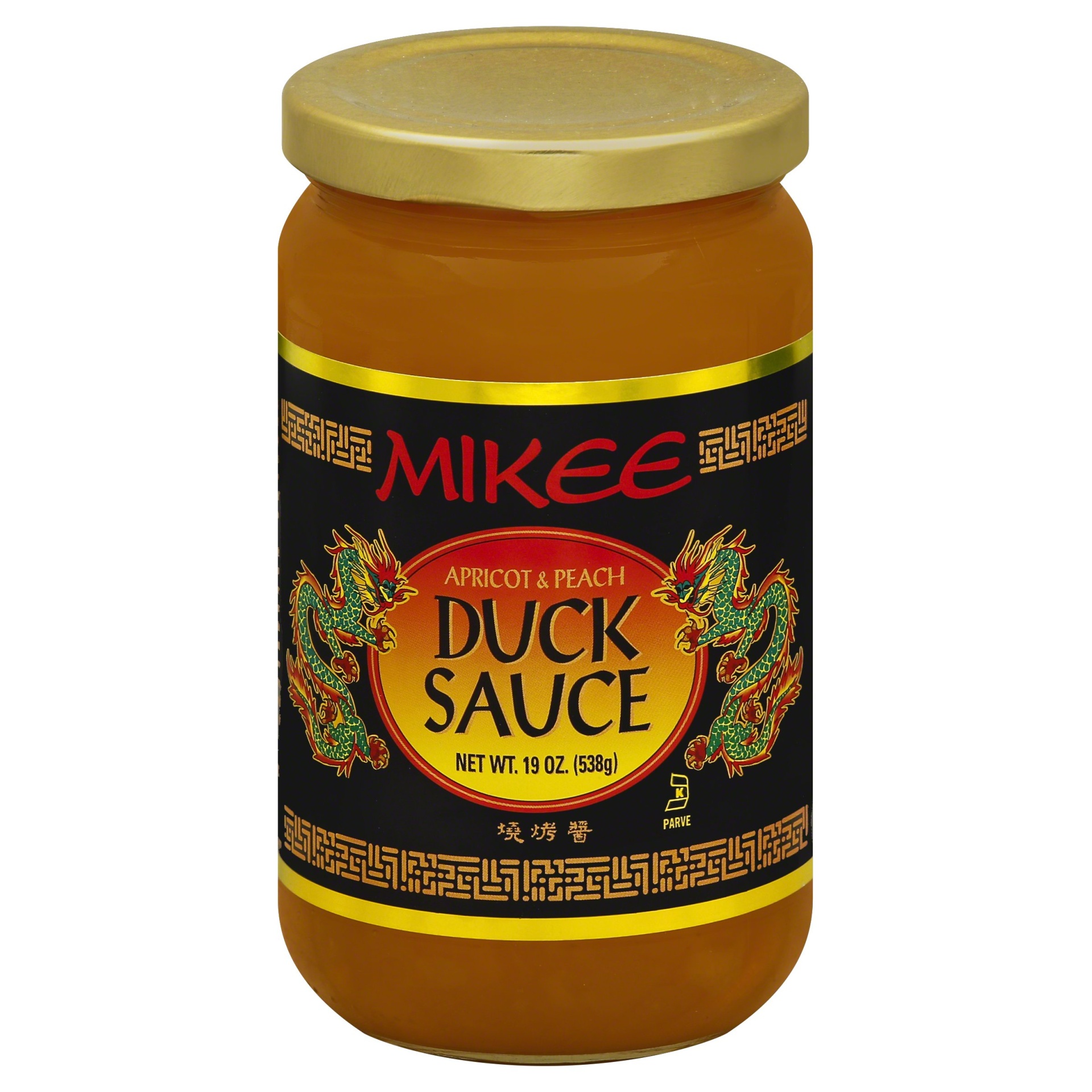 slide 1 of 2, MIKEE Apricot And Peach Duck Sauce, 19 oz