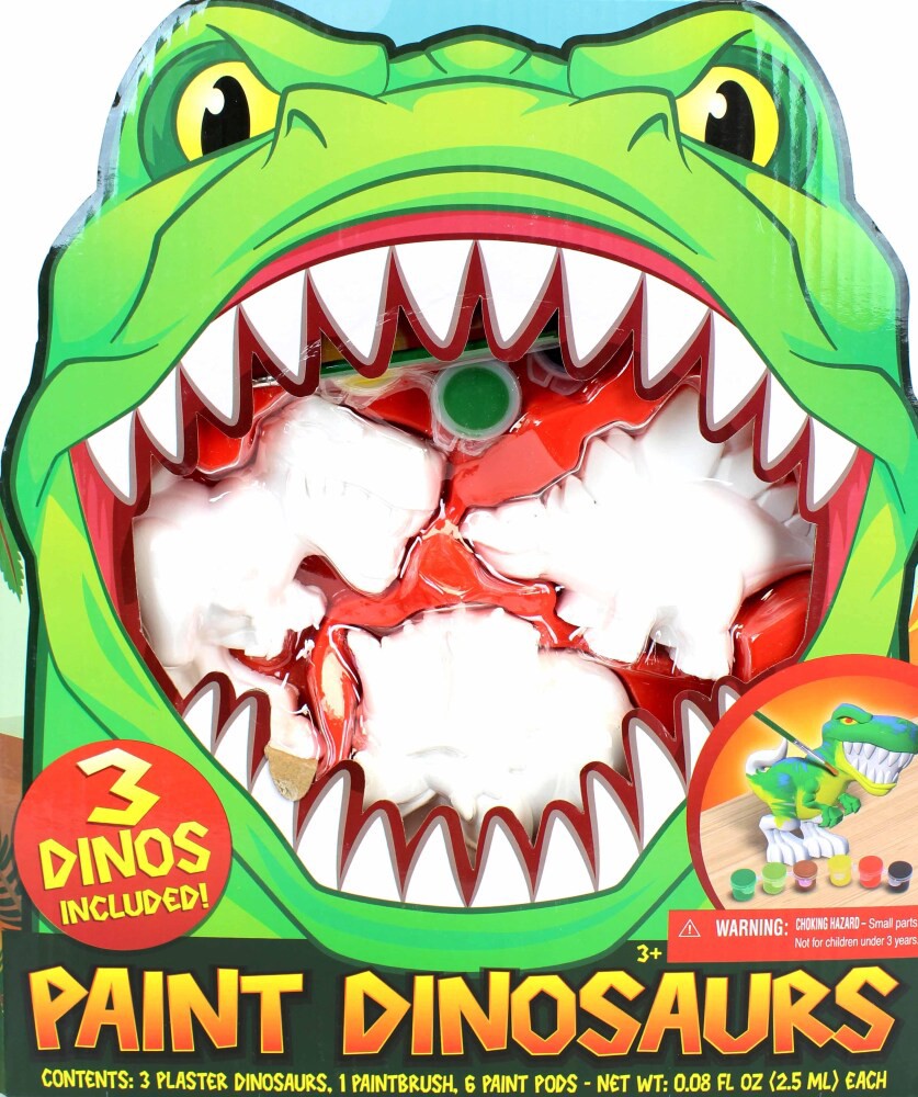 slide 2 of 4, Paint Dinosaurs, 1 ct