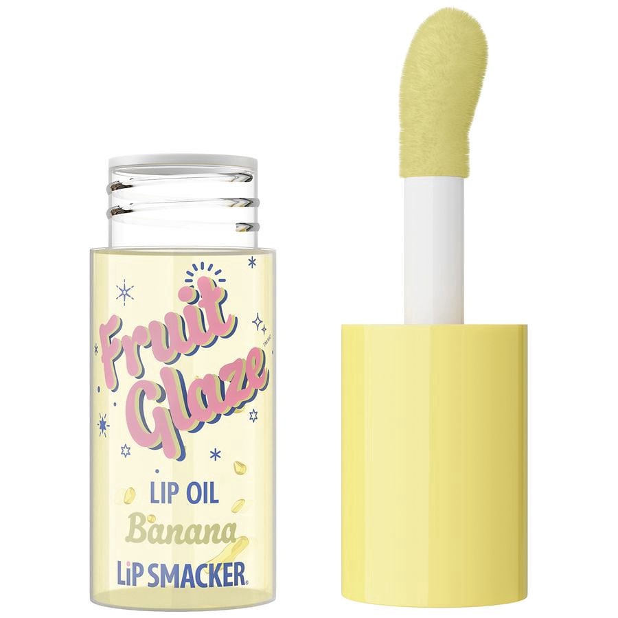 slide 5 of 5, Lip Smacker Fruit Glaze Lip Oil Banana, 0.21 fl oz
