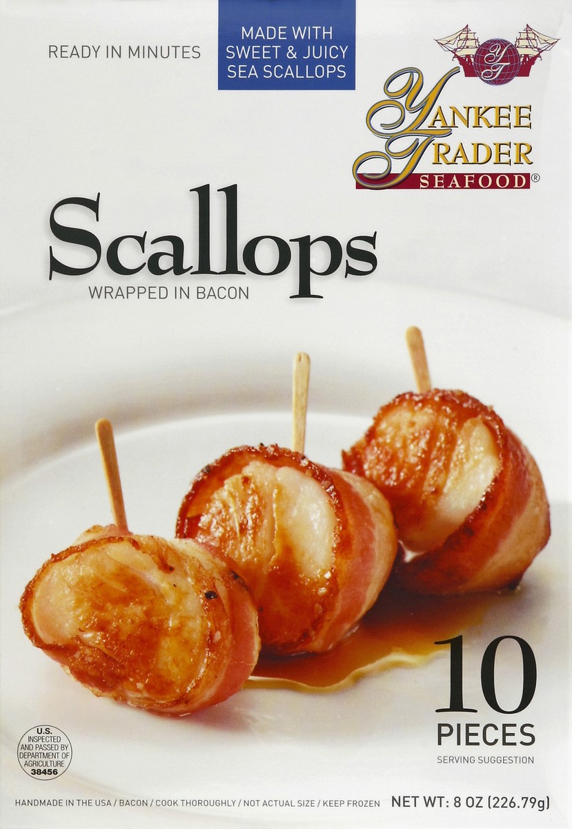 slide 1 of 6, Yankee Trader Seafood Scallops 10 ea, 10 ct