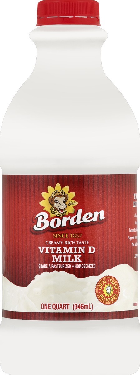 slide 5 of 6, Borden Whole Vitamin D Milk - 1qt, 1 qt