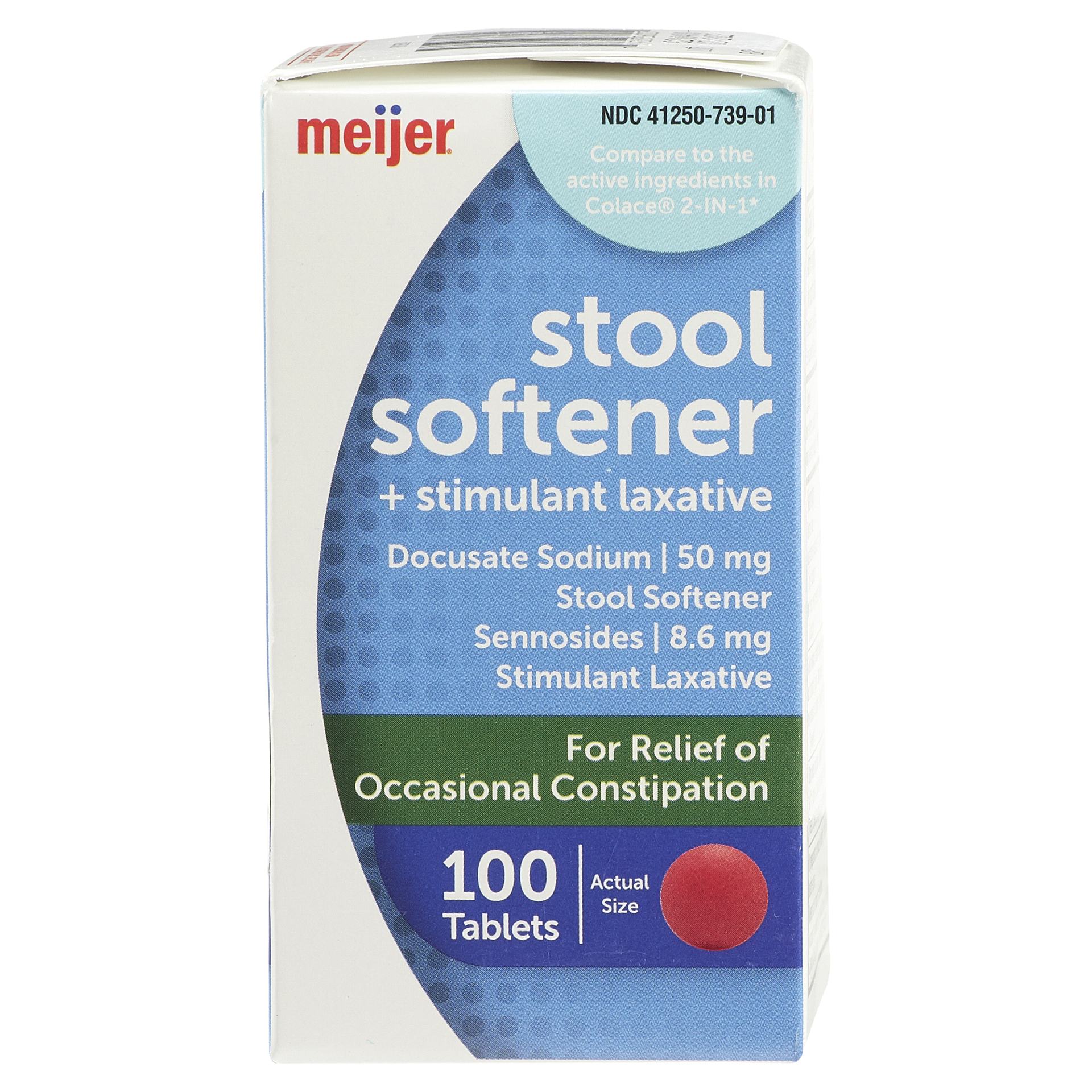 slide 7 of 29, Meijer Stool Softener Stimulant Laxative, Tablets, 100 ct